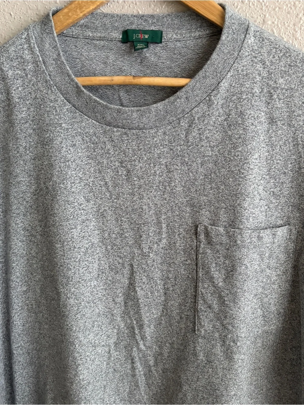 J. Crew Gray Oarsman Heavyweight Cotton Short Sleeve Pocket T-Shirt